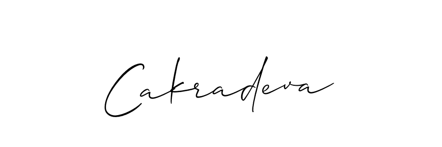 Use a signature maker to create a handwritten signature online. With this signature software, you can design (Allison_Script) your own signature for name Cakradeva. Cakradeva signature style 2 images and pictures png