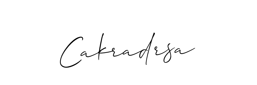 The best way (Allison_Script) to make a short signature is to pick only two or three words in your name. The name Cakradrsa include a total of six letters. For converting this name. Cakradrsa signature style 2 images and pictures png