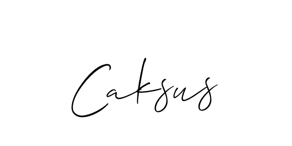 How to make Caksus name signature. Use Allison_Script style for creating short signs online. This is the latest handwritten sign. Caksus signature style 2 images and pictures png