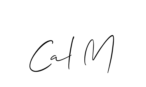 Cal M stylish signature style. Best Handwritten Sign (Allison_Script) for my name. Handwritten Signature Collection Ideas for my name Cal M. Cal M signature style 2 images and pictures png