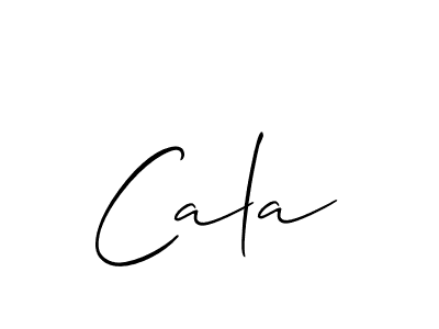 How to make Cala signature? Allison_Script is a professional autograph style. Create handwritten signature for Cala name. Cala signature style 2 images and pictures png