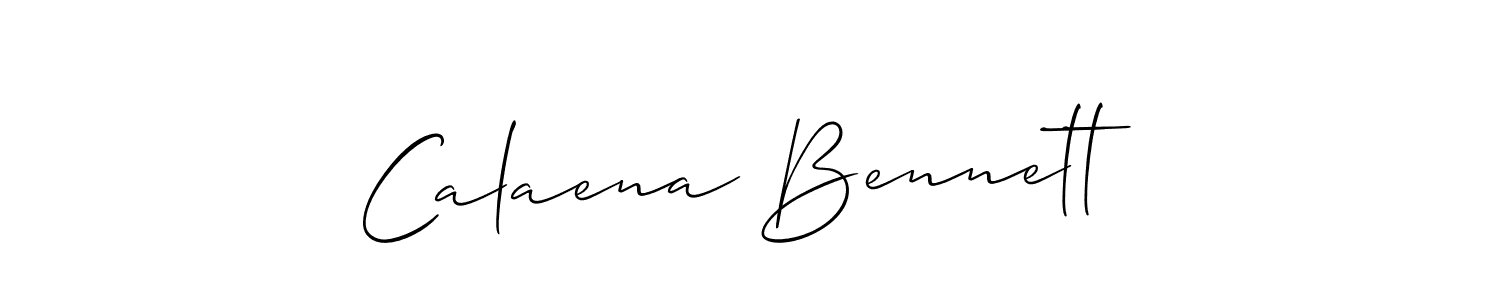 Also we have Calaena Bennett name is the best signature style. Create professional handwritten signature collection using Allison_Script autograph style. Calaena Bennett signature style 2 images and pictures png