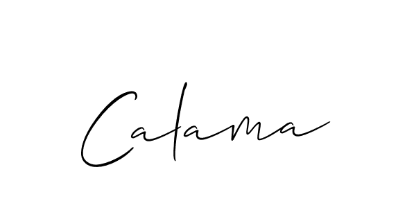 It looks lik you need a new signature style for name Calama. Design unique handwritten (Allison_Script) signature with our free signature maker in just a few clicks. Calama signature style 2 images and pictures png