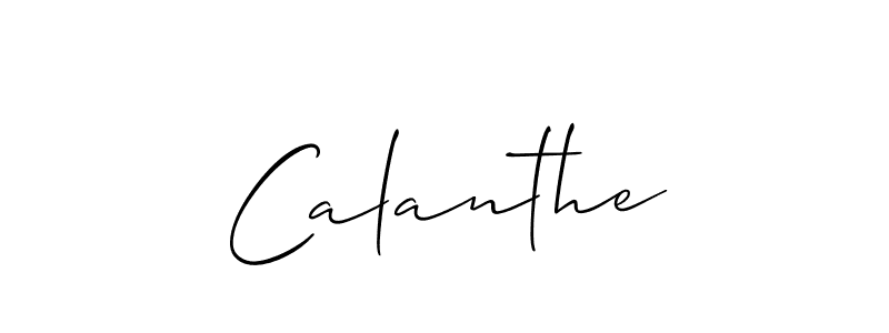 Make a beautiful signature design for name Calanthe. With this signature (Allison_Script) style, you can create a handwritten signature for free. Calanthe signature style 2 images and pictures png