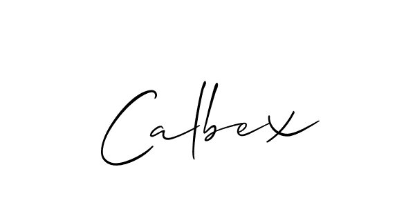 Calbex stylish signature style. Best Handwritten Sign (Allison_Script) for my name. Handwritten Signature Collection Ideas for my name Calbex. Calbex signature style 2 images and pictures png