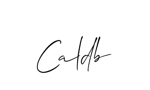 Create a beautiful signature design for name Caldb. With this signature (Allison_Script) fonts, you can make a handwritten signature for free. Caldb signature style 2 images and pictures png