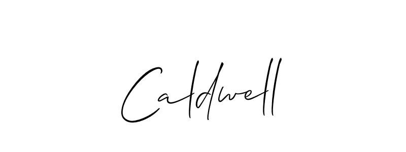 Create a beautiful signature design for name Caldwell. With this signature (Allison_Script) fonts, you can make a handwritten signature for free. Caldwell signature style 2 images and pictures png
