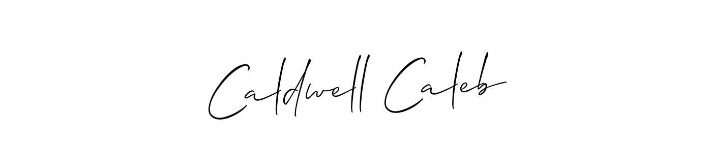 Make a beautiful signature design for name Caldwell Caleb. With this signature (Allison_Script) style, you can create a handwritten signature for free. Caldwell Caleb signature style 2 images and pictures png