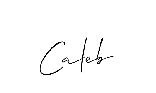 Design your own signature with our free online signature maker. With this signature software, you can create a handwritten (Allison_Script) signature for name Caleb. Caleb signature style 2 images and pictures png