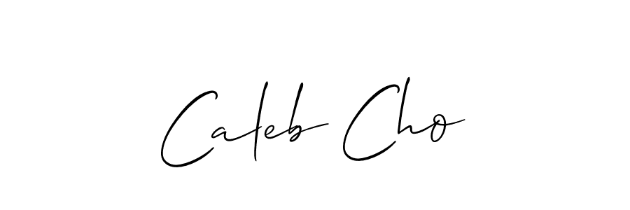 Use a signature maker to create a handwritten signature online. With this signature software, you can design (Allison_Script) your own signature for name Caleb Cho. Caleb Cho signature style 2 images and pictures png