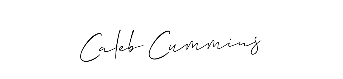 Design your own signature with our free online signature maker. With this signature software, you can create a handwritten (Allison_Script) signature for name Caleb Cummins. Caleb Cummins signature style 2 images and pictures png