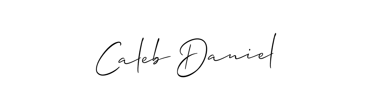 Create a beautiful signature design for name Caleb Daniel. With this signature (Allison_Script) fonts, you can make a handwritten signature for free. Caleb Daniel signature style 2 images and pictures png