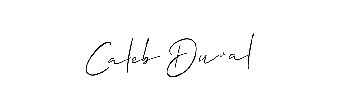 Make a beautiful signature design for name Caleb Duval. With this signature (Allison_Script) style, you can create a handwritten signature for free. Caleb Duval signature style 2 images and pictures png