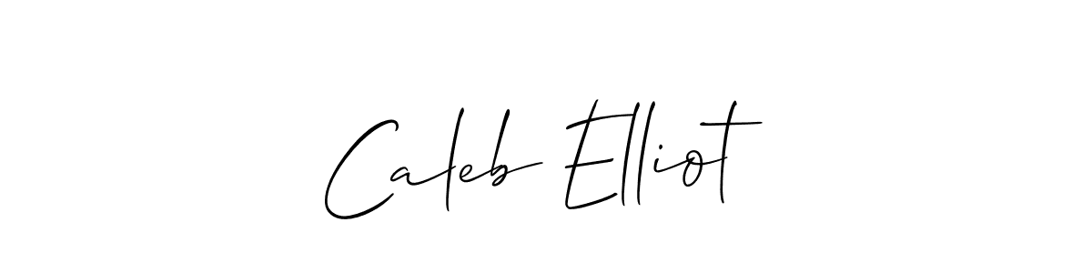 Best and Professional Signature Style for Caleb Elliot. Allison_Script Best Signature Style Collection. Caleb Elliot signature style 2 images and pictures png