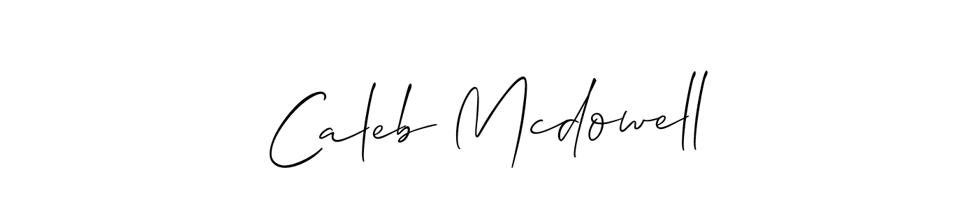 Make a beautiful signature design for name Caleb Mcdowell. With this signature (Allison_Script) style, you can create a handwritten signature for free. Caleb Mcdowell signature style 2 images and pictures png