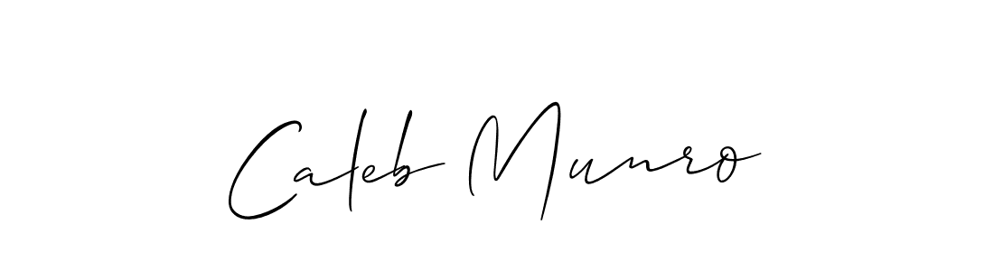 Create a beautiful signature design for name Caleb Munro. With this signature (Allison_Script) fonts, you can make a handwritten signature for free. Caleb Munro signature style 2 images and pictures png