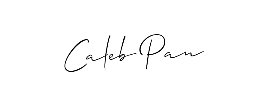 How to make Caleb Pan name signature. Use Allison_Script style for creating short signs online. This is the latest handwritten sign. Caleb Pan signature style 2 images and pictures png