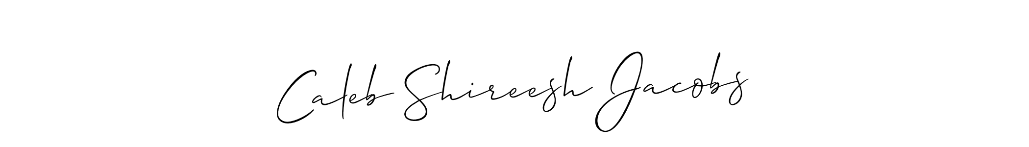 The best way (Allison_Script) to make a short signature is to pick only two or three words in your name. The name Caleb Shireesh Jacobs include a total of six letters. For converting this name. Caleb Shireesh Jacobs signature style 2 images and pictures png