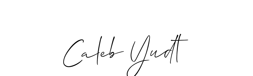 Once you've used our free online signature maker to create your best signature Allison_Script style, it's time to enjoy all of the benefits that Caleb Yudt name signing documents. Caleb Yudt signature style 2 images and pictures png