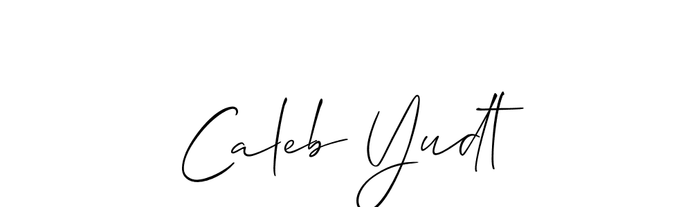 Once you've used our free online signature maker to create your best signature Allison_Script style, it's time to enjoy all of the benefits that Caleb Yudt name signing documents. Caleb Yudt signature style 2 images and pictures png