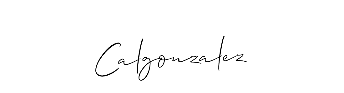 You should practise on your own different ways (Allison_Script) to write your name (Calgonzalez) in signature. don't let someone else do it for you. Calgonzalez signature style 2 images and pictures png