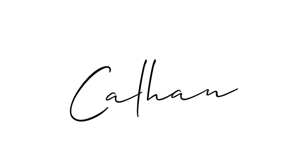 Also You can easily find your signature by using the search form. We will create Calhan name handwritten signature images for you free of cost using Allison_Script sign style. Calhan signature style 2 images and pictures png