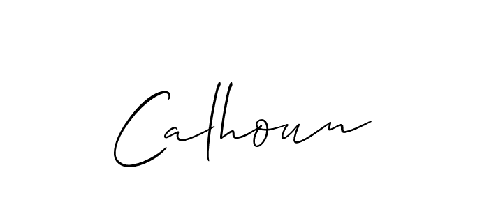 Allison_Script is a professional signature style that is perfect for those who want to add a touch of class to their signature. It is also a great choice for those who want to make their signature more unique. Get Calhoun name to fancy signature for free. Calhoun signature style 2 images and pictures png