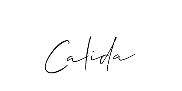 Similarly Allison_Script is the best handwritten signature design. Signature creator online .You can use it as an online autograph creator for name Calida. Calida signature style 2 images and pictures png