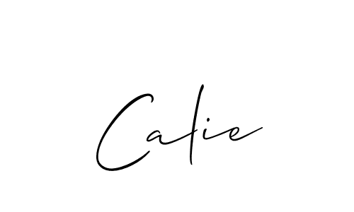 How to make Calie name signature. Use Allison_Script style for creating short signs online. This is the latest handwritten sign. Calie signature style 2 images and pictures png