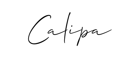 It looks like you need a new signature style for name Calipa. Design unique handwritten (Allison_Script) signature with our free signature maker in just a few clicks. Calipa signature style 2 images and pictures png