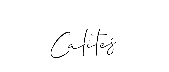 if you are searching for the best signature style for your name Calites. so please give up your signature search. here we have designed multiple signature styles  using Allison_Script. Calites signature style 2 images and pictures png