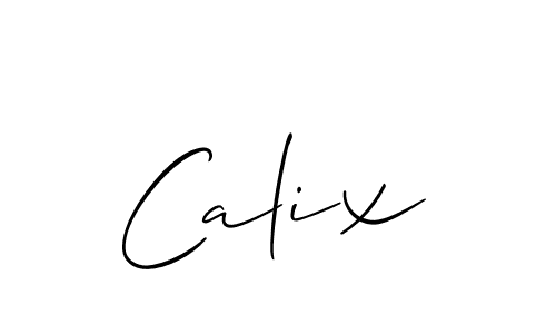 How to make Calix name signature. Use Allison_Script style for creating short signs online. This is the latest handwritten sign. Calix signature style 2 images and pictures png