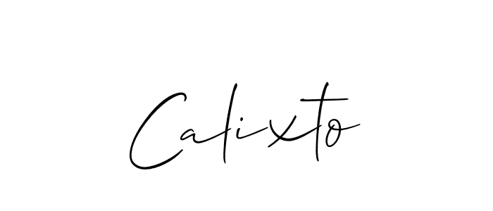 Make a beautiful signature design for name Calixto. Use this online signature maker to create a handwritten signature for free. Calixto signature style 2 images and pictures png