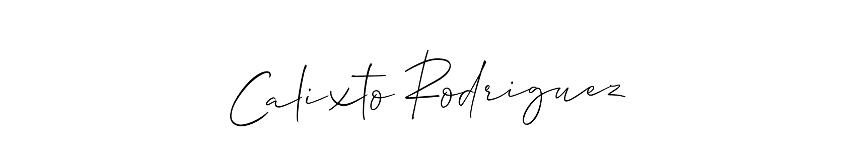 Calixto Rodriguez stylish signature style. Best Handwritten Sign (Allison_Script) for my name. Handwritten Signature Collection Ideas for my name Calixto Rodriguez. Calixto Rodriguez signature style 2 images and pictures png