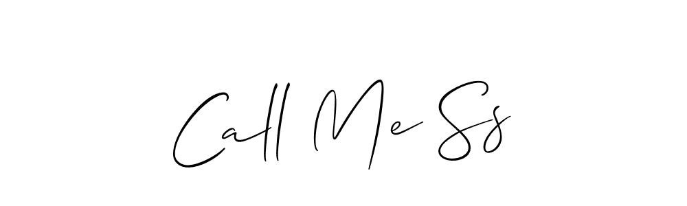 Also You can easily find your signature by using the search form. We will create Call Me Ss name handwritten signature images for you free of cost using Allison_Script sign style. Call Me Ss signature style 2 images and pictures png