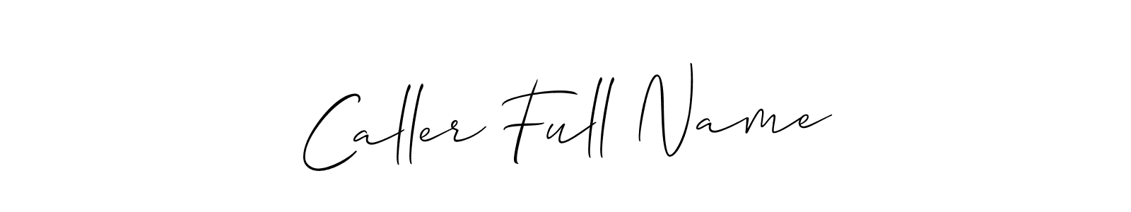 Make a short Caller Full Name signature style. Manage your documents anywhere anytime using Allison_Script. Create and add eSignatures, submit forms, share and send files easily. Caller Full Name signature style 2 images and pictures png