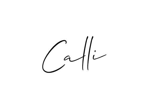 Allison_Script is a professional signature style that is perfect for those who want to add a touch of class to their signature. It is also a great choice for those who want to make their signature more unique. Get Calli name to fancy signature for free. Calli signature style 2 images and pictures png