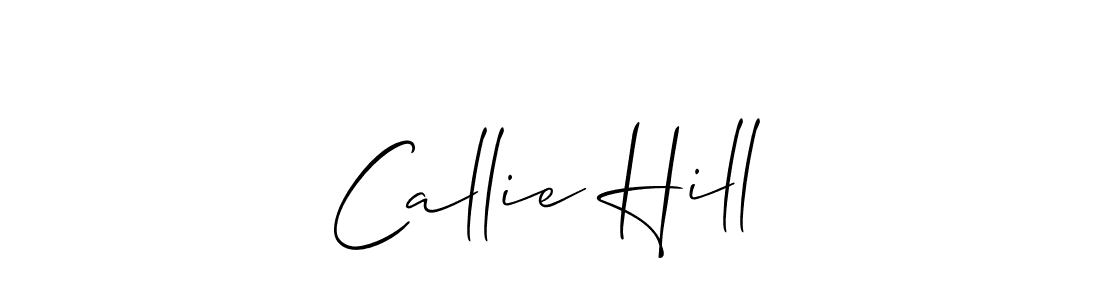 How to make Callie Hill name signature. Use Allison_Script style for creating short signs online. This is the latest handwritten sign. Callie Hill signature style 2 images and pictures png