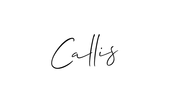 Make a short Callis signature style. Manage your documents anywhere anytime using Allison_Script. Create and add eSignatures, submit forms, share and send files easily. Callis signature style 2 images and pictures png