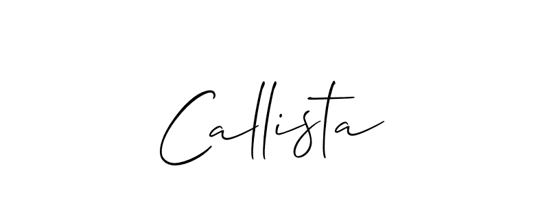 How to make Callista signature? Allison_Script is a professional autograph style. Create handwritten signature for Callista name. Callista signature style 2 images and pictures png