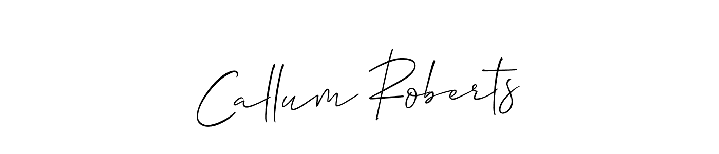 How to make Callum Roberts name signature. Use Allison_Script style for creating short signs online. This is the latest handwritten sign. Callum Roberts signature style 2 images and pictures png