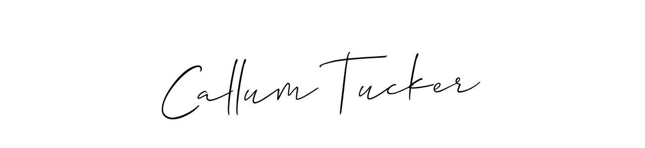 How to make Callum Tucker name signature. Use Allison_Script style for creating short signs online. This is the latest handwritten sign. Callum Tucker signature style 2 images and pictures png