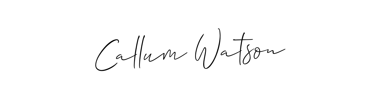 Make a beautiful signature design for name Callum Watson. With this signature (Allison_Script) style, you can create a handwritten signature for free. Callum Watson signature style 2 images and pictures png