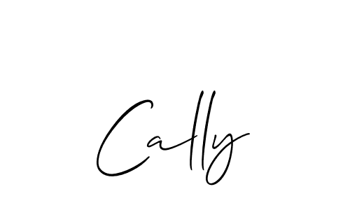 How to make Cally signature? Allison_Script is a professional autograph style. Create handwritten signature for Cally name. Cally signature style 2 images and pictures png