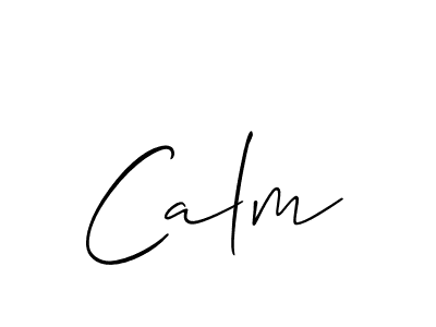 Make a beautiful signature design for name Calm. With this signature (Allison_Script) style, you can create a handwritten signature for free. Calm signature style 2 images and pictures png