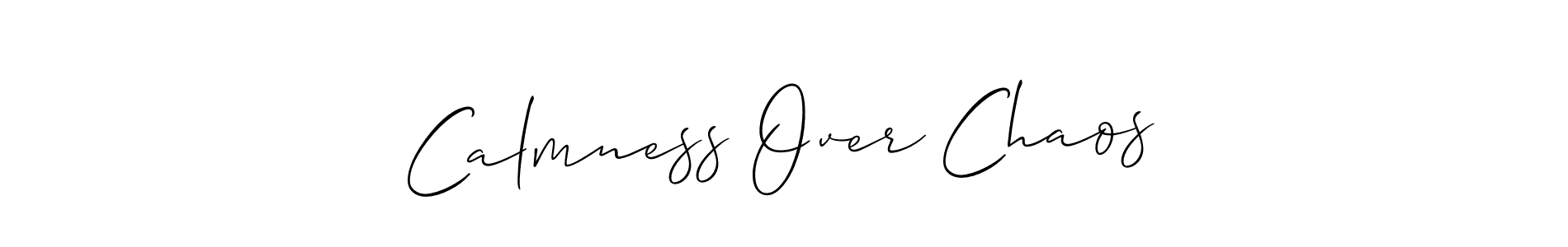 Similarly Allison_Script is the best handwritten signature design. Signature creator online .You can use it as an online autograph creator for name Calmness Over Chaos. Calmness Over Chaos signature style 2 images and pictures png