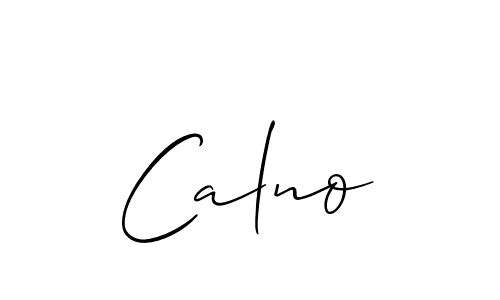 How to make Calno name signature. Use Allison_Script style for creating short signs online. This is the latest handwritten sign. Calno signature style 2 images and pictures png