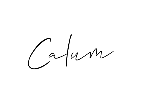 Create a beautiful signature design for name Calum. With this signature (Allison_Script) fonts, you can make a handwritten signature for free. Calum signature style 2 images and pictures png