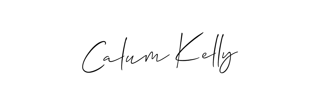 Calum Kelly stylish signature style. Best Handwritten Sign (Allison_Script) for my name. Handwritten Signature Collection Ideas for my name Calum Kelly. Calum Kelly signature style 2 images and pictures png