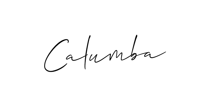 Once you've used our free online signature maker to create your best signature Allison_Script style, it's time to enjoy all of the benefits that Calumba name signing documents. Calumba signature style 2 images and pictures png